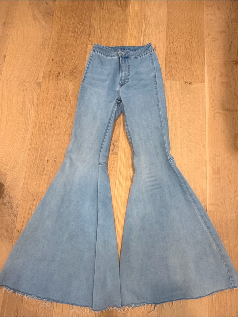 Free People Just Float On Extreme Flare Bell-Bottom Jeans Size 24